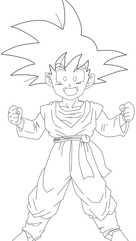 Here is one of the popular cartoon series, dragon z ball characters check out 20 dragon ball z coloring pages to print featuring characters in different poses below. Goten lineart by Barbicanboy on DeviantArt