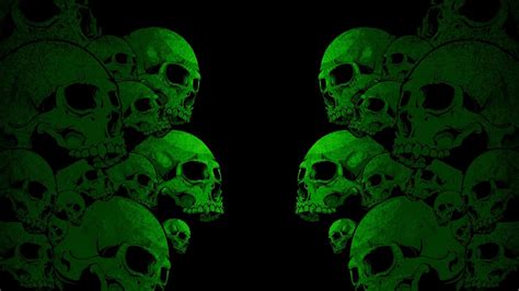 Images For Green Skull Wallpaper Hd