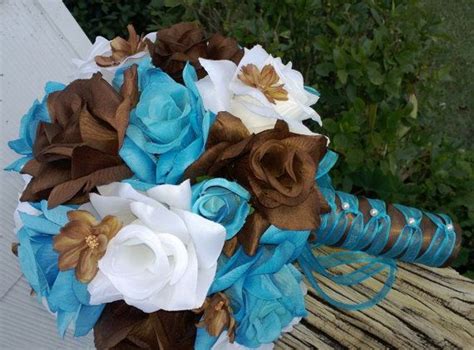 Check spelling or type a new query. Wedding Bouquet 17 Piece Set Malibu Blue Orange Brown ...