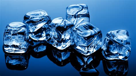 Wallpaper Blue Theme Cold Ice Cubes 2560x1600 Hd Picture