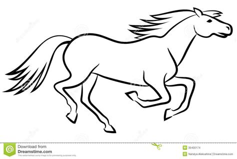 If you want to draw your own horse or a different photograph, it's very easy. outline drawings of animals - Google Search | Animal ...
