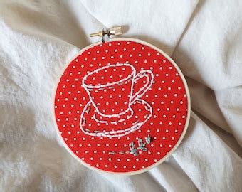 Daisies In A Teacup Hand Embroidery Pdf Pattern