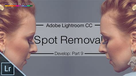 To access the spot removal tool click when starting from the library module, press d to go to the develop module. Lightroom 6 / CC Tutorial - Spot Removal Tool - YouTube