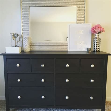The ikea hemnes bedroom series has roomy chests of drawers in a. Hemnes Ikea in Black (With images) | Black bedroom furniture