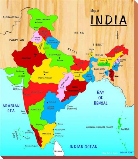 Lista 95 Foto Mapa De La India Con Division Politica Y Nombres Actualizar