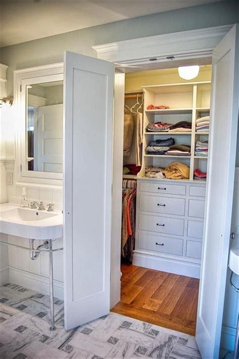 If the answer is no! 40 Best Small Walk In Bedroom Closet Organization and Design Ideas for 2019 27 | Bathroom closet ...