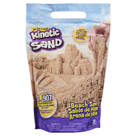 kinetic sand the original moldable sensory play sand beach sand 2 pounds home and garden