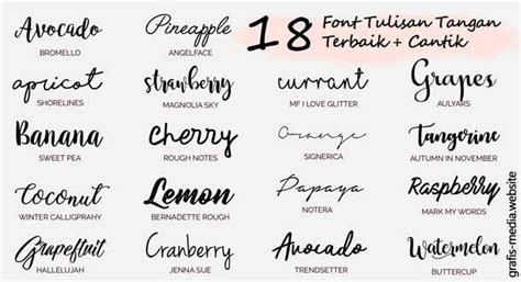 18 Font Tulisan Tangan Yang Keren Untuk Desain
