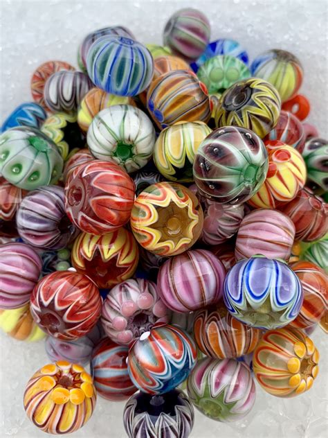 Lampwork Beads In Various Techniques