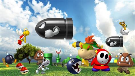 Video Game Super Mario 64 Bullet Bill Chain Chomp Koopa Troopa Shy