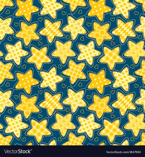 Children Seamless Pattern With Stars Royalty Free Vector