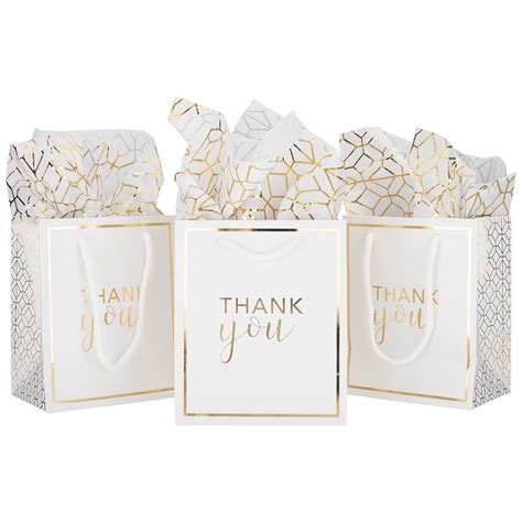 Koyal Wholesale Thank You Party Gift Bags With Handles And Tissue Paper