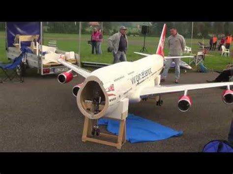 GIGANTIC RC BOEING 747 TURBINE MODEL AIRLINER MASSIVE RC AIRPLANE