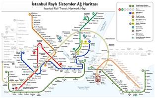 Detailed Istanbul Metro Map