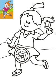 Wakacje z dzieckiem nad morzem. Kolorowanki - SPORTY LETNIE - SuperKid
