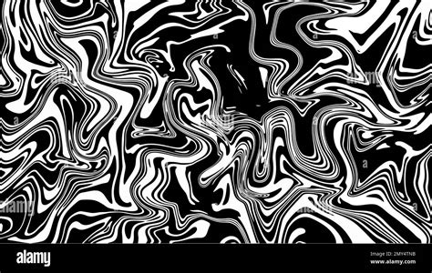 Black And White Modern Fluid Marble Background Abstract Liquid