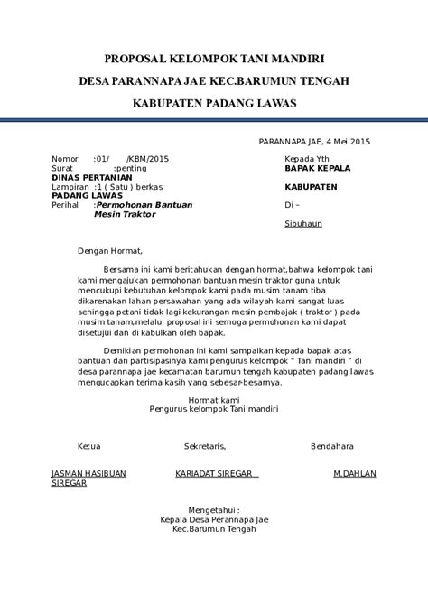 (DOC) PROPOSAL KELOMPOK TANI MANDIRI | maulana malik - Academia.edu