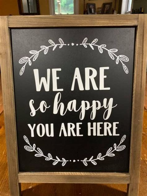 We Are So Happy You Are Here Sign Glen Echo Crafts