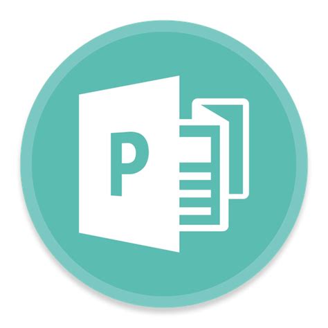 Publisher 2 Icon Button Ui Ms Office Round Iconpack Blackvariant