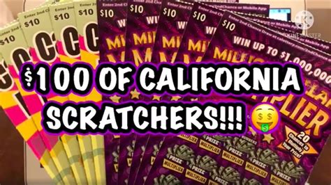 100 Of California Scratchers 🤑 Youtube