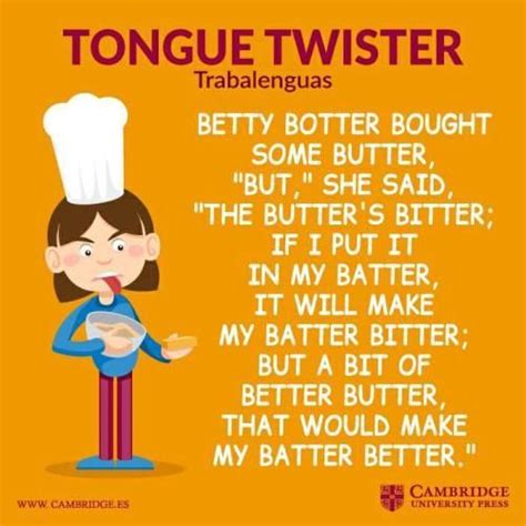 Tongue Twisters In English From A To Z Tongue Twisters Funny Tongue