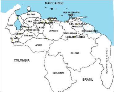 Mapas De Venezuela Para Descargar E Imprimir Con Regiones Capitales