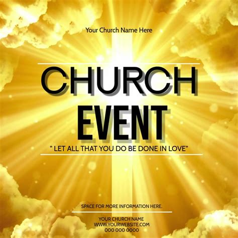 Copy Of Church Event Video Digital Flyer Template Postermywall
