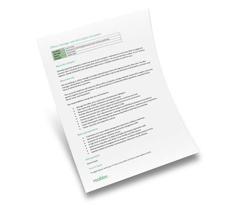 Guide to chief financial officer job description (cfo). Office manager job description template Roubler New Zealand