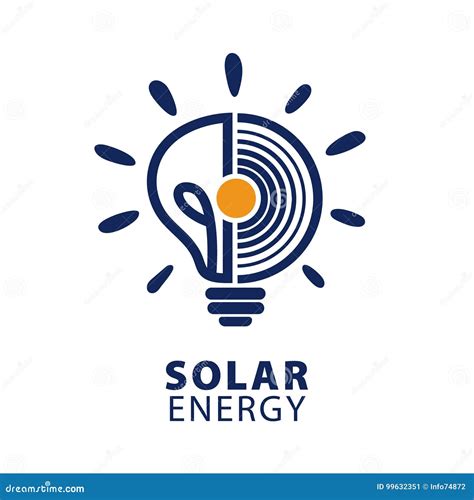 Logo Icon De Energía Solar Vector Ilustración Del Vector Ilustración