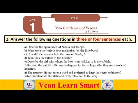 Two Gentlemen Of Verona Tamil Answer The Following Questions In