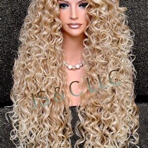 Human Hair Blend Full Lace Front Wig Extra Volume And Curly Untamed And Wild Heat Safe Wig