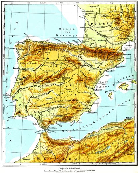 Political Map Of Iberian Peninsula