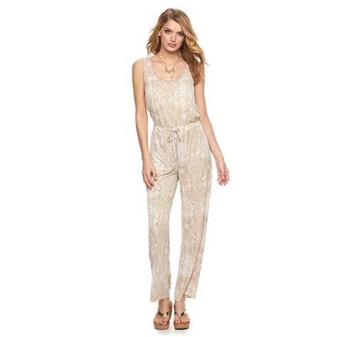 Womens Juicy Couture Snakeskin Print Jumpsuit