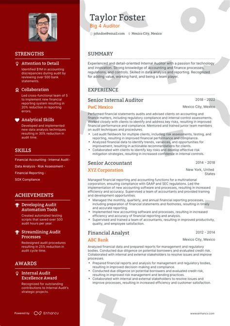 5 Big 4 Auditor Resume Examples And Guide For 2023