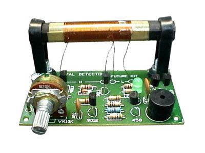 Most metal detectors uses a search coil that act as part of an oscillator circuit. Metal Detector Kit | Electronic Kits