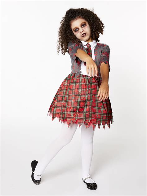 Zombie School Girl Child Costume Halloween Party Costumes Zombie