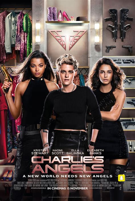 Patrick stewart, elizabeth banks, sam claflin and others. Charlie's Angels Movie Poster (#6 of 12) - IMP Awards