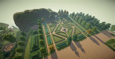 Minecraft green house flower garden water fall fountain landscape photograph by: Flower garden | Ideas for Minecraft | Pinterest ...