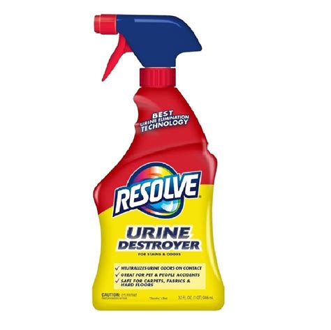 Resolve 99499 Urine Destroyer For Stain And Odors Remover 22 Oz Urinal