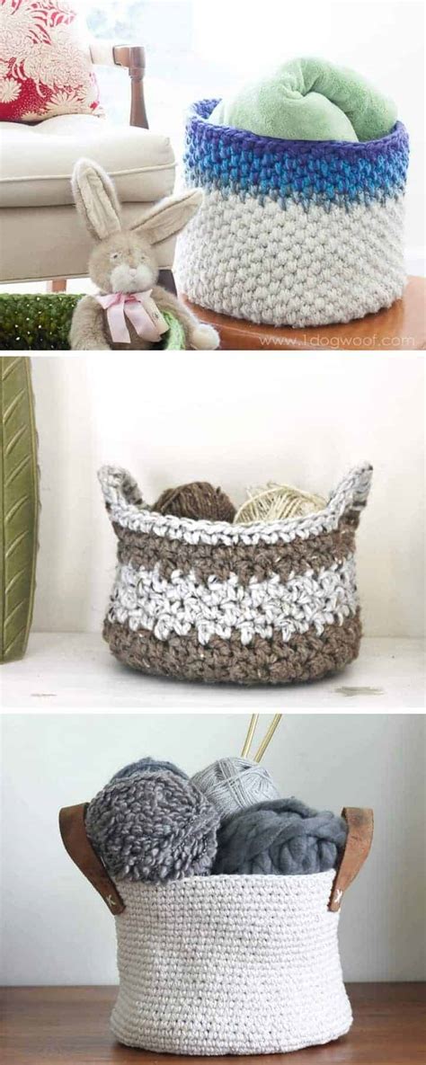 20 Free Crochet Basket Patterns How To Crochet 20 Basket Tutorials