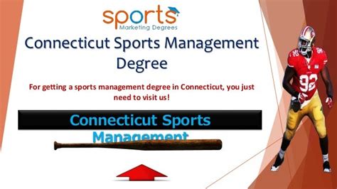 How To Get Sports Management Degree In Connecticut For Getting Educat