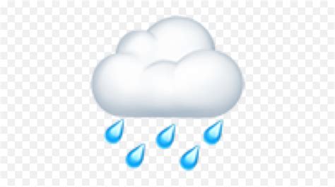 Emoji Iphoneemoji Rainyday Freetoedit Rainy Cloud Iphone Emoji Png