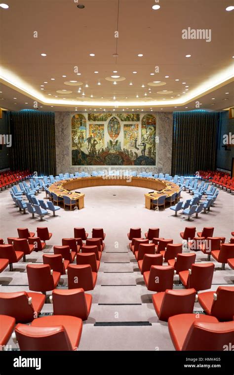 United Nations Security Council Chamber Manhattan New York City Usa