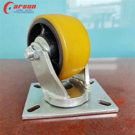 China Heavy Duty Industrial Casters 6 Inch Impact Resistant Iron Core