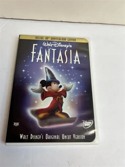 Fantasia 60th Anniversary Edition Dvd 2000 Restored Full Length