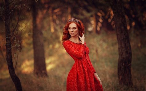 hintergrundbilder frauen im freien frau rothaarige modell porträt rot fotografie kleid