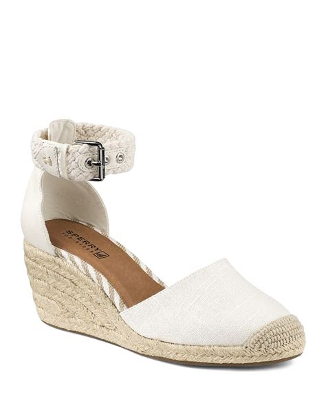 Sperry Top Sider Espadrille Wedge Sandals Valencia Closed Toe In
