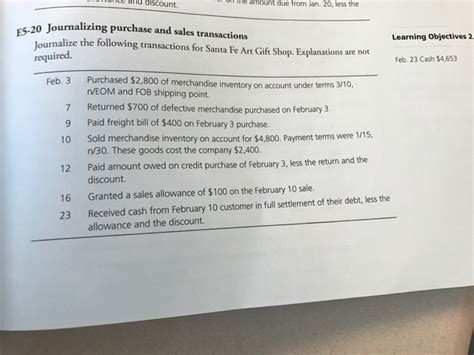 Maybe you would like to learn more about one of these? Journalize The Following Transactions For Santa Fe ...