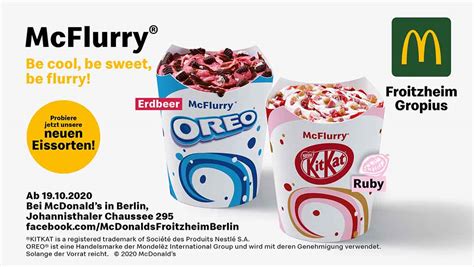 Deutsche bank vous offre rendement, expertise et davantage de choix pour votre argent au quotidien, votre épargne et vos investissements. McFlurry: neue Eissorten Gropius Passagen