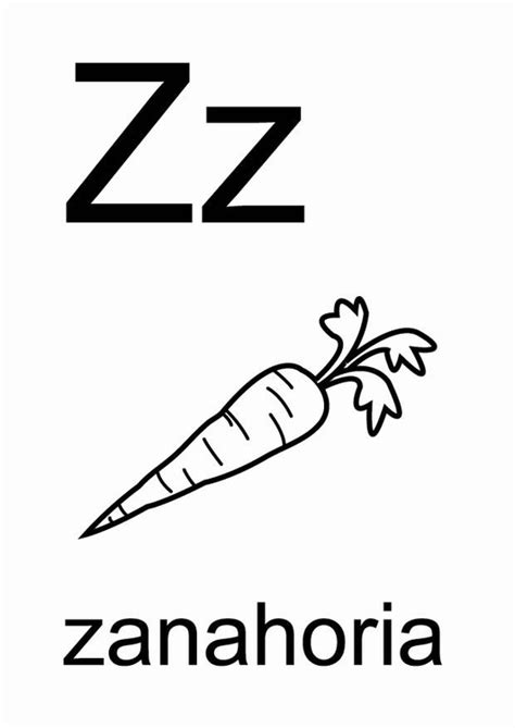 Dibujos para colorear para niños. Dibujo para colorear z - Dibujos Para Imprimir Gratis - Img 23804